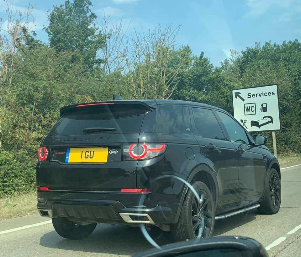 UK Number Plate 1 GU