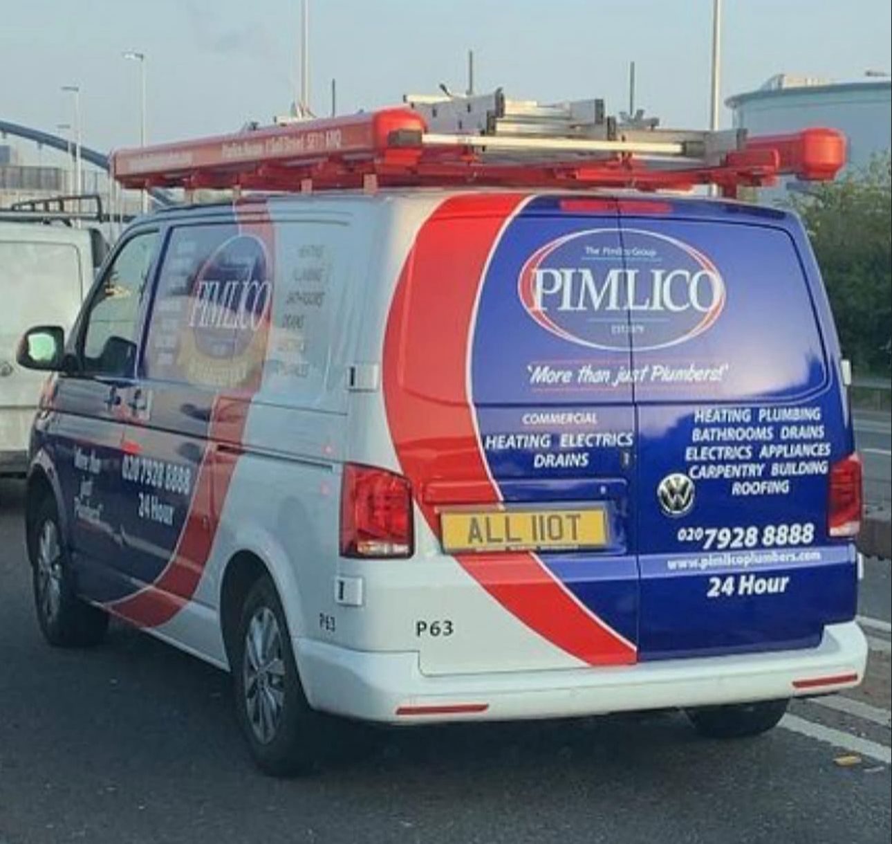 Pimlico Plumbers Number Plate ALL 110T