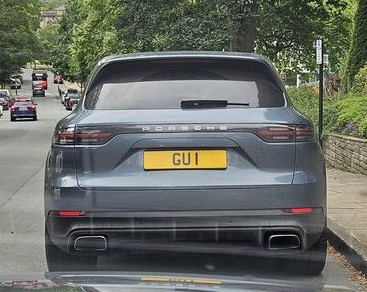 UK Number Plate GU 1